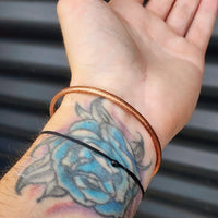 Textured Spiked Copper Cuff Bracelet