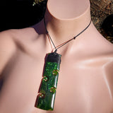 Natural Jade Quad Koru Toki Pendant Necklace (N1204)