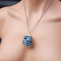 Interchangeable Crystal Stone Holder Empty Cage Necklace
