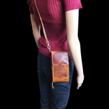 Genuine Leather Gypsy Shoulder Bag - Vintage Brown