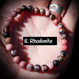 6mm Gemstone Elastic Bracelets