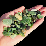 102g Raw NZ Greenstone / Pounamu Tumble Stones (R14B707)