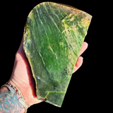 1597g Raw Nephrite Jade Carving Slice (R14B631)