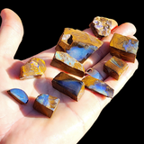 10pcs Raw Australian Boulder Opal Rub Parcel (S14B21)