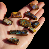 10pcs Raw Australian Boulder Opal Rub Parcel (S14B20)