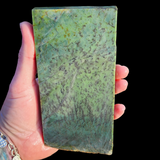 617g Raw Nephrite Jade Carving Slice (R14B699)