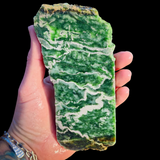 581g Raw Nephrite Jade Carving Slice (R14B698)
