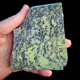 498g Raw Nephrite Jade Carving Slice (R14B675)