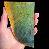 386g Raw Nephrite Jade Carving Slice (R14B680)