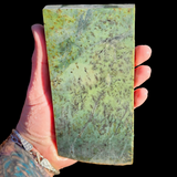 620g Raw Nephrite Jade Carving Slice (R14B706)