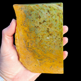 640g Raw Nephrite Jade Carving Slice (R14B679)