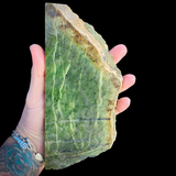 860g Raw Nephrite Jade Carving Slice (R14B660)