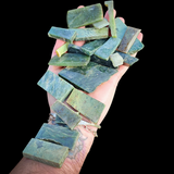 501g Raw NZ Greenstone Pounamu Carving Slices / Offcuts (R14B647)