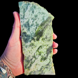 730g Raw Nephrite Jade Carving Slice (R14B701)