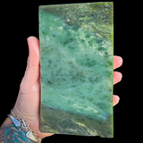 811g Raw Nephrite Jade Carving Slice (R14B668)
