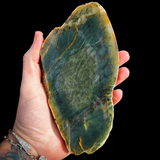 845g Raw Nephrite Jade Carving Slice (R14B670)
