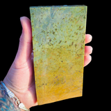 589g Raw Nephrite Jade Carving Slice (R14B703)