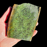756g Raw Nephrite Jade Carving Slice (R14B635)