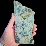 489g Raw Nephrite Jade Carving Slice (R14B685)