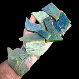 500g Raw NZ Greenstone Pounamu Carving Slices / Offcuts (R14B646)