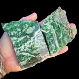 627g Raw Nephrite Jade Carving Slices (R14B682)