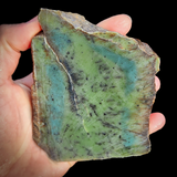 509g Raw Nephrite Jade Carving Slice (R14B655)