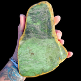 671g Raw Nephrite Jade Carving Slice (R14B702)
