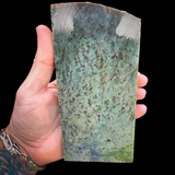 663g Raw Nephrite Jade Carving Slice (R14B650)