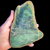 681g Raw Nephrite Jade Carving Slice (R14B694)