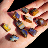 10pcs Raw Australian Boulder Opal Rub Parcel (S14B29)