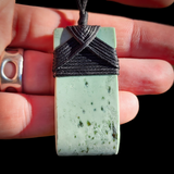 NZ Greenstone Pounamu Toki Pendant Necklace (N910)