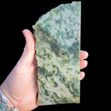 592g Raw Nephrite Jade Carving Slice (R14B677)