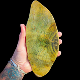 550g Raw NZ Greenstone Pounamu Carving Slice(R14B644)