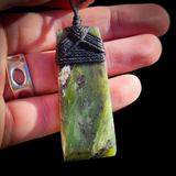 NZ Greenstone Pounamu Toki Pendant Necklace (N908)