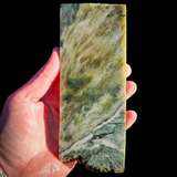 449g Raw Nephrite Jade Carving Slice (R14B728)