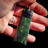 NZ Greenstone Pounamu Toki Pendant Necklace (N1014)