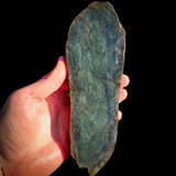 564g Raw Nephrite Jade Carving Slice (R14B735)