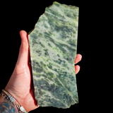 825g Raw Nephrite Jade Carving Slice (R14B711)