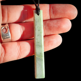 NZ Greenstone Pounamu Toki Pendant Necklace (N1015)