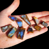 10pcs Raw Australian Boulder Opal Rub Parcel (S14B43)