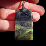 NZ Greenstone Pounamu Toki Pendant Necklace (N1089)
