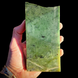 584g Raw Nephrite Jade Carving Slice (R14B715)