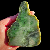 571g Raw Nephrite Jade Carving Slice (R14B736)