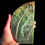 653g Raw Nephrite Jade Carving Slice (R14B718)