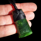 NZ Greenstone Pounamu Toki Pendant Necklace (N1016)