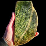 751g Raw Nephrite Jade Carving Slice (R14B725)