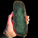 662g Raw Nephrite Jade Carving Slice (R14B719)