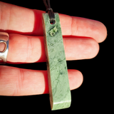 NZ Greenstone Pounamu Toki Pendant Necklace (N1003)