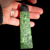 NZ Greenstone Pounamu XL Toki Pendant Necklace (N993)