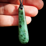 Natural Jade Drop Pendant Necklace (N1126)
